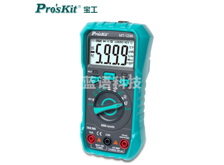 宝工（Pro'sKit）MT-1236-C自动量程真有效值数字万用表 电表(附电池)3 5/6