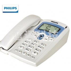 飞利浦 PHILIPS TD-2816 电话机座机 固定电话 办公家用 免电池 来电显示 双插孔 白色
