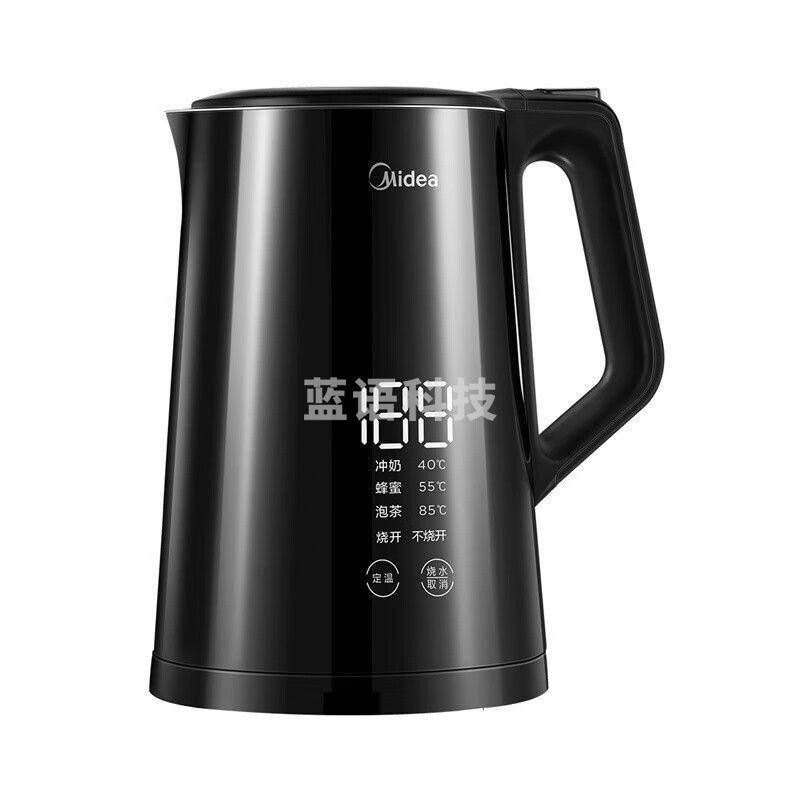 美的（Midea）电水壶MK-SH15Power508b 电热水瓶烧水壶开水壶304不锈钢智能控温双温度显示全钢电热水壶