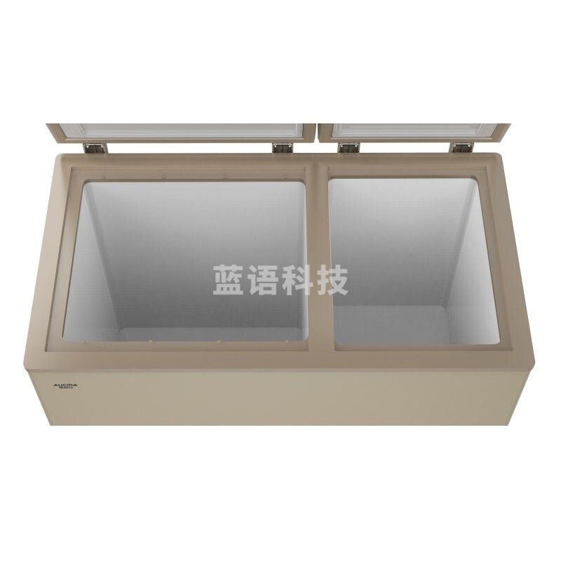 澳柯玛（AUCMA）冰柜双温212升 冷藏冷冻双温双箱玻璃面板小冷柜 一级能效商用速冻保鲜冰箱BCD-212CHG