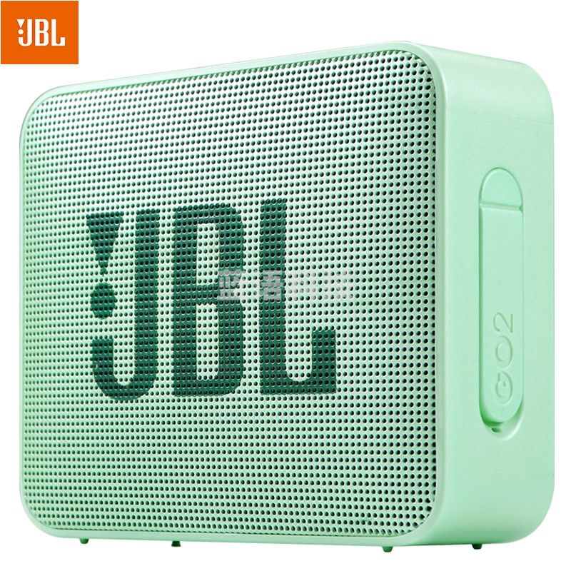 JBL GO2 音乐金砖二代 便携式蓝牙音箱+低音炮 户外音箱 迷你小音响 可免提通话 防水设计 薄荷绿