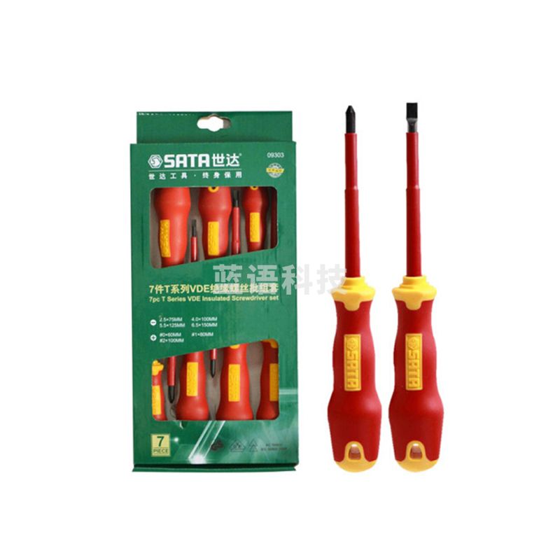 世达（SATA） 09301A 7件套绝缘螺丝批组套（计价单位：套）