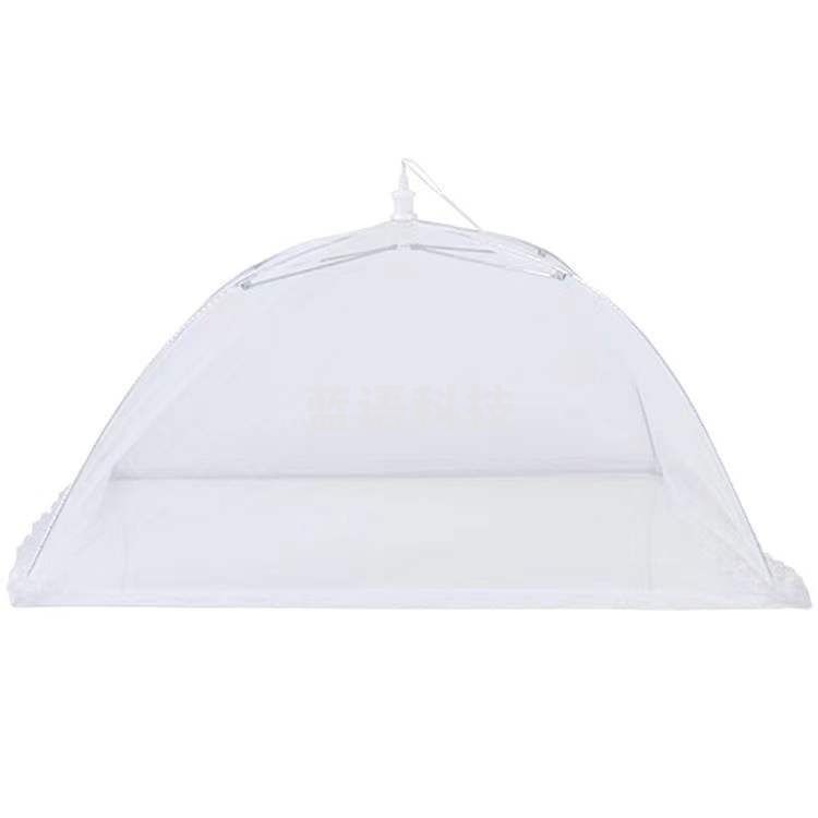 白色商用超大号长方形餐桌罩新款可折叠盖菜罩家用饭店剩菜食物罩120cm*60cm