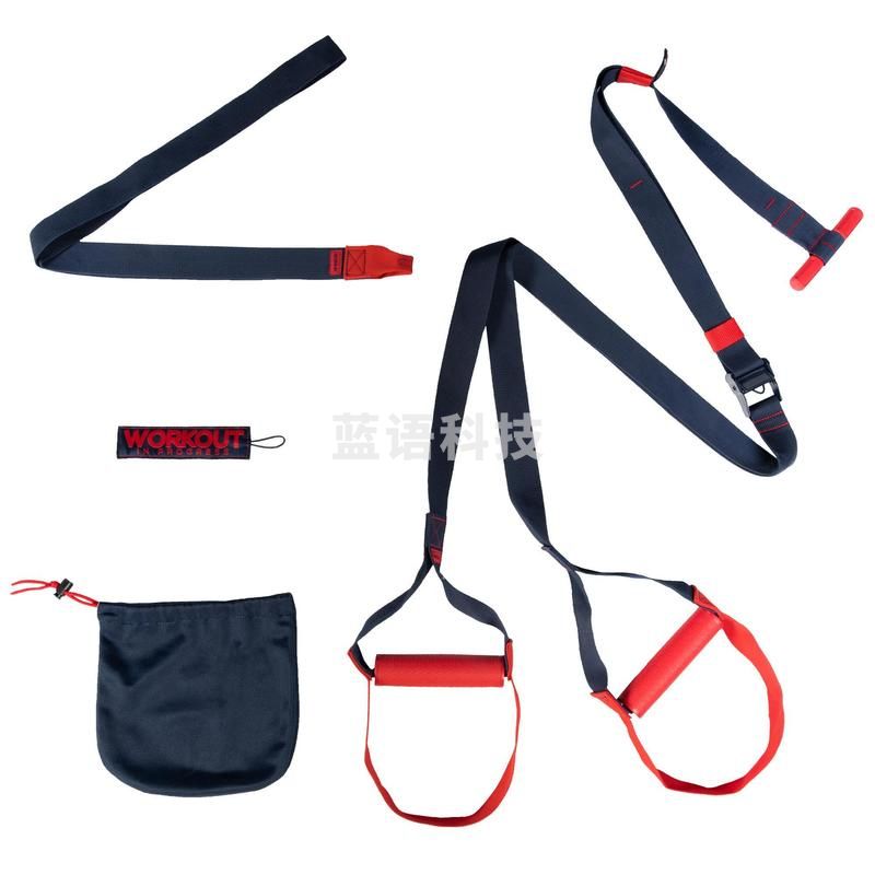 迪卡侬悬挂式训练带多功能拉力绳正品家用健身阻力带力量训练