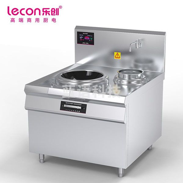 乐创（Lecon） LC-J-A15X 商用小炒锅灶单头单尾电磁15KW 380V8档控制酒店饭堂企业炒灶