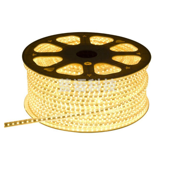凝聚力LED灯带2835-120D 暖光 单直排7W100米/盘（需另拍电源插头）