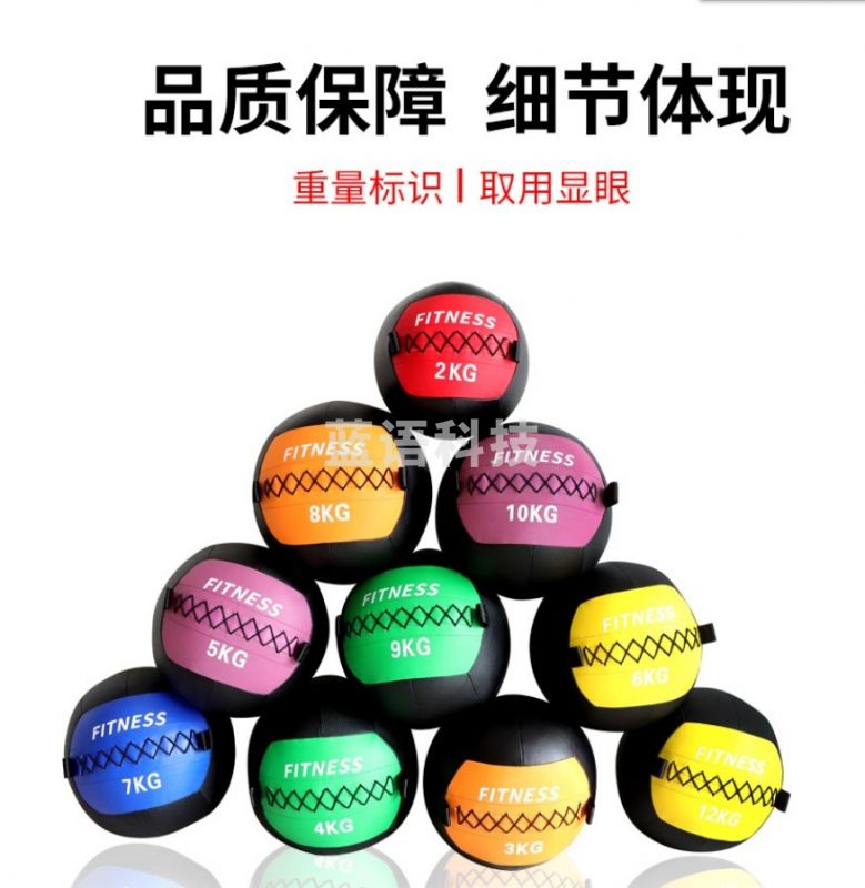 无弹力药球健身房飞弹墙球稳定平衡训练重力训练球(6kg)