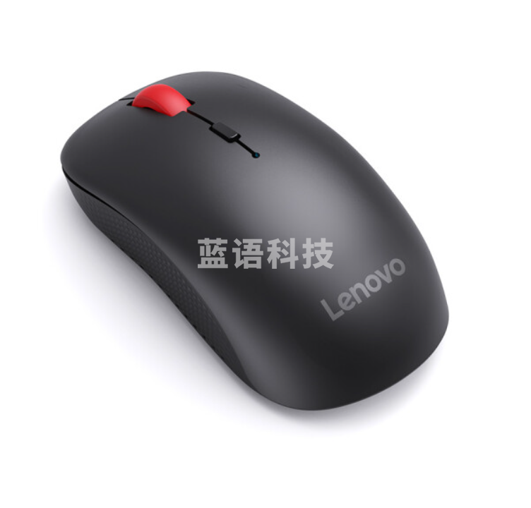 联想(Lenovo)M25无线办公鼠标 轻音便携鼠标 人体工学舒适握持感 带无线2.4G接收器黑色