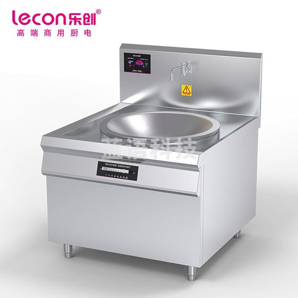 乐创（Lecon） LC-J-A80D 商用单头电磁灶20KW大功率直径800 380V8档控制酒店饭堂企业炒灶