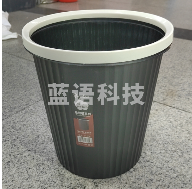 家用-办公袋盖垃圾桶纸篓条纹简约办公室卫生间卧室客厅垃圾桶纸篓厨房纸篓垃圾桶