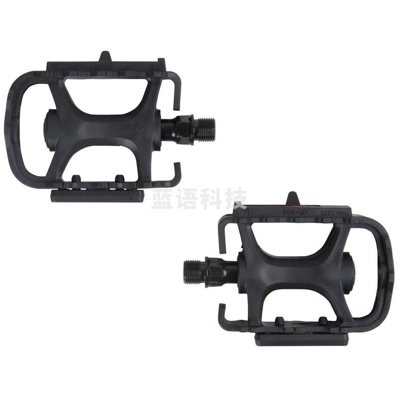 迪卡侬 自行车脚踏板 轴承XC自锁尼龙FR铝合金AM锁鞋RRMTB-100-树脂脚踏-2175555
