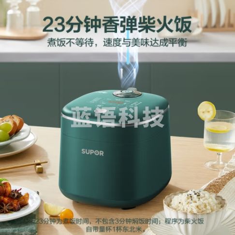 苏泊尔（SUPOR）电饭煲小型2L 迷你小容量电饭锅 小快系列风冷塔防溢 智能预约家用多功能智能电饭煲SF20FC747