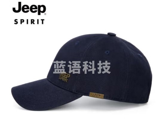 吉普（JEEP）帽子男士棒球帽秋冬四季潮流百搭鸭舌帽防晒遮阳帽男女式太阳帽子 深蓝色