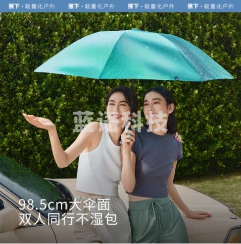 蕉下（beneunder）全自动雨伞三折加固折叠防回弹女士专用雨伞林影