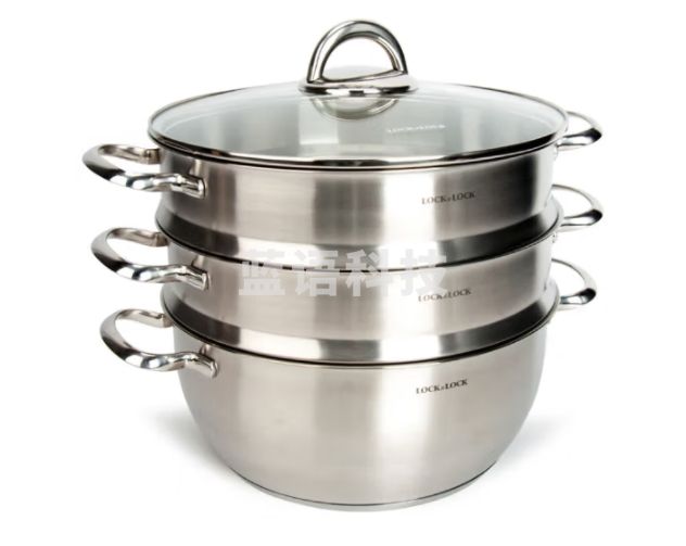乐扣乐扣（LOCK&LOCK）不锈钢复合底28CM三层蒸锅汤锅套装组合LCM2287SW-3