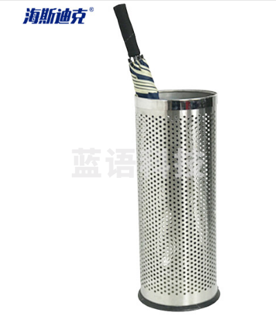 海斯迪克 HK-573 雨伞收纳桶 酒店办公室不锈钢雨伞收纳架雨伞桶 不锈钢桶身