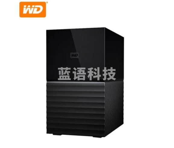 西部数据（WD）大容量 移动硬盘 高速 My Book Duo 外置机械 桌面存储 Type-C接口 双盘台式RAID存储设备 阵列柜 20TB【WDBFBE0200JBK】 官方标配