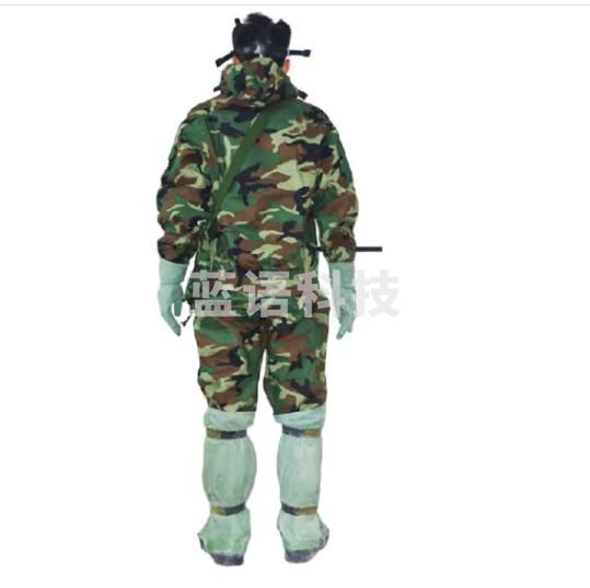 雅仕通 FFF02防毒衣分体式耐火耐酸碱丛林型防毒衣 丛林型 衣服+裤子+手套+靴套分体衣（不含面具）