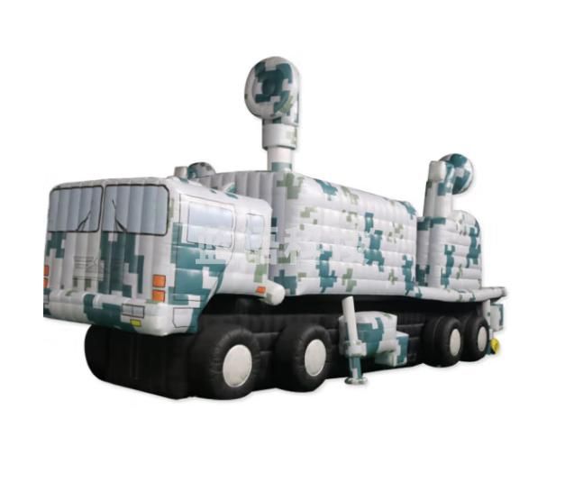 雅仕通训练模拟目标仿伪充气模型 野外演习充气假目标 侦查车（夹网布）