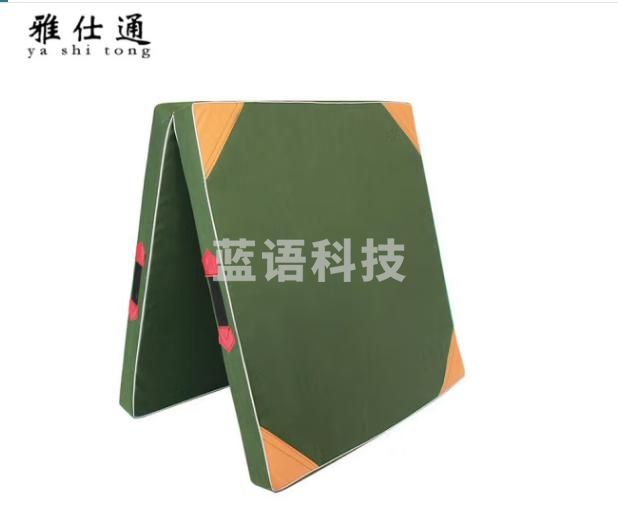 雅仕通体能训练仰卧起坐垫健身垫体操垫折叠垫两折垫子帆布折叠体操垫 两折牛津布120*60*5cm(5件起购)
