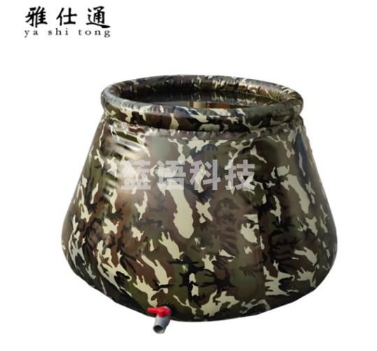 雅仕通野战消防应急软体储水罐可折叠可移动便携式储水罐加厚户外训练软体水罐 10吨底4m上3m高1m