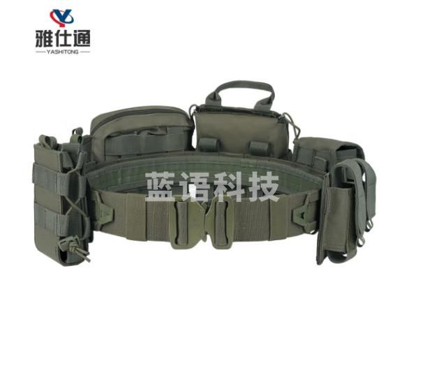 雅仕通 MOLLE多功能八件套战术腰封耐磨战术执勤特种装备腰包腰带 游骑兵绿 均码
