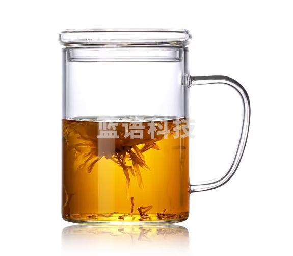 heisou茶杯个人专用男士办公室玻璃泡茶品茗杯中国风过滤水杯450ml