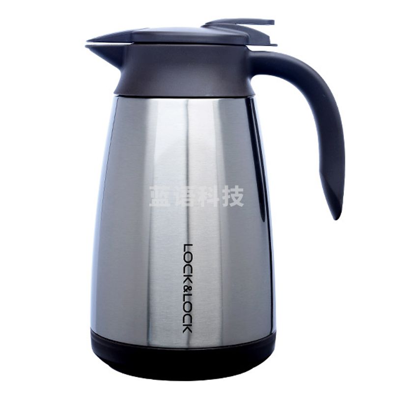 乐扣乐扣 家用欧式304不锈钢真空保温壶大容量保温壶 保温瓶暖热水壶 温开水瓶 茶壶 小号 银色 1.5L LHC1433 STS-OCH