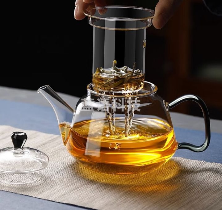 heisou泡茶壶玻璃茶壶家用过滤花茶壶茶具套装耐高温煮茶器煮茶壶750ml C118