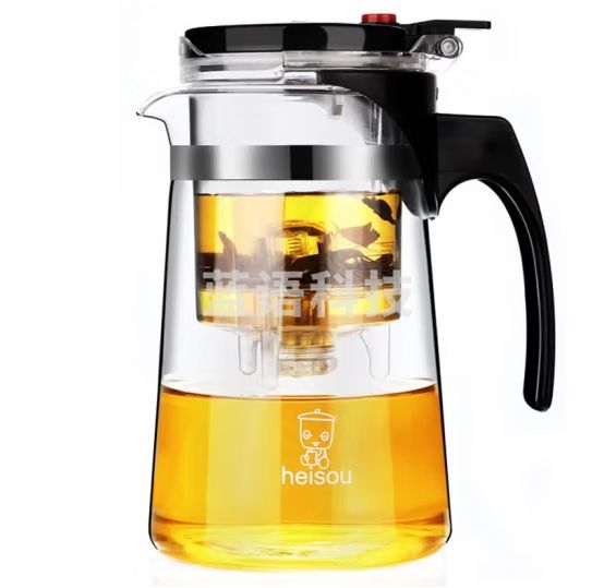 heisou 耐热玻璃过滤茶壶茶具按压式飘逸杯泡茶壶茶水分离750ml KC60