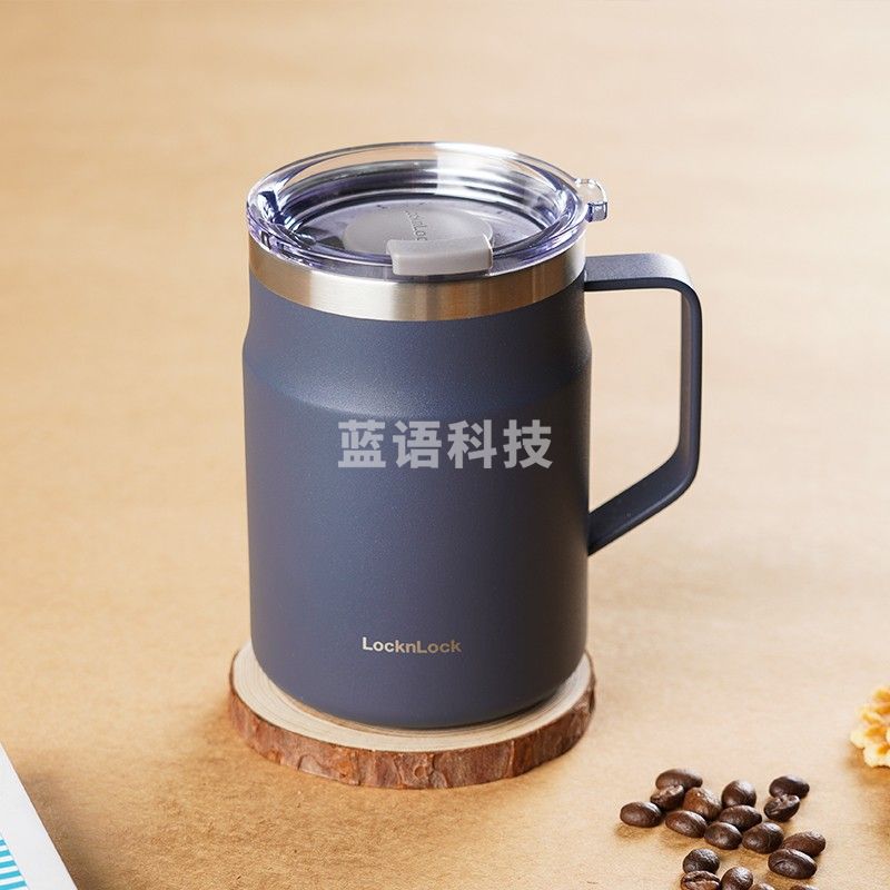 乐扣乐扣（LOCK&LOCK）遇见茶杯桌面保温杯办公水杯子475ML蓝色LHC4219NVY