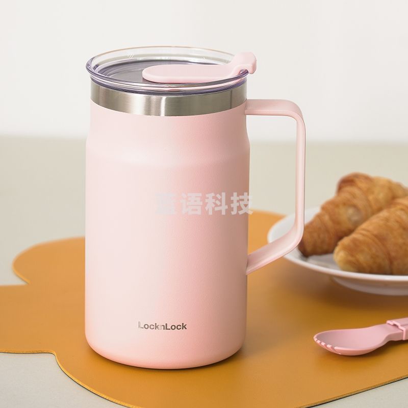乐扣乐扣（LOCK&LOCK）遇见惬意保温杯不锈钢商务 学生水杯子650mL粉色LHC4282PIKK