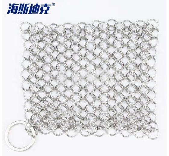 海斯迪克 HKLY-58 不掉丝钢丝球 316不锈钢厨房清洁神器刷锅网家具厨房用品 刷锅神器 6*6英寸方形