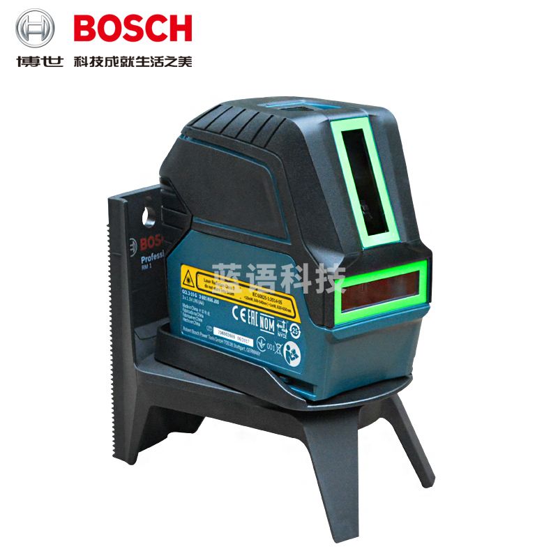 博世（BOSCH）绿光水平仪GCL2-15G/2线2点激光标线仪超亮绿光平水仪机械安装水平仪 博世两线绿光水平仪GCL2-15G标配主机