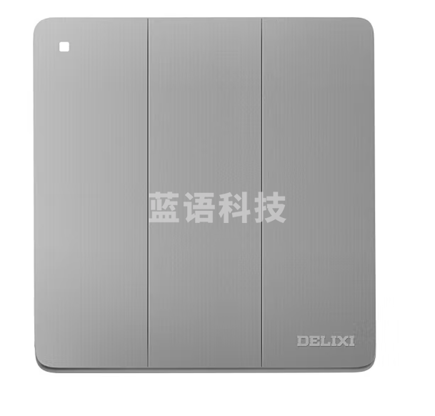 德力西(DELIXI)开关面板 CD821系列 三联三开单控开关 星辉银大板