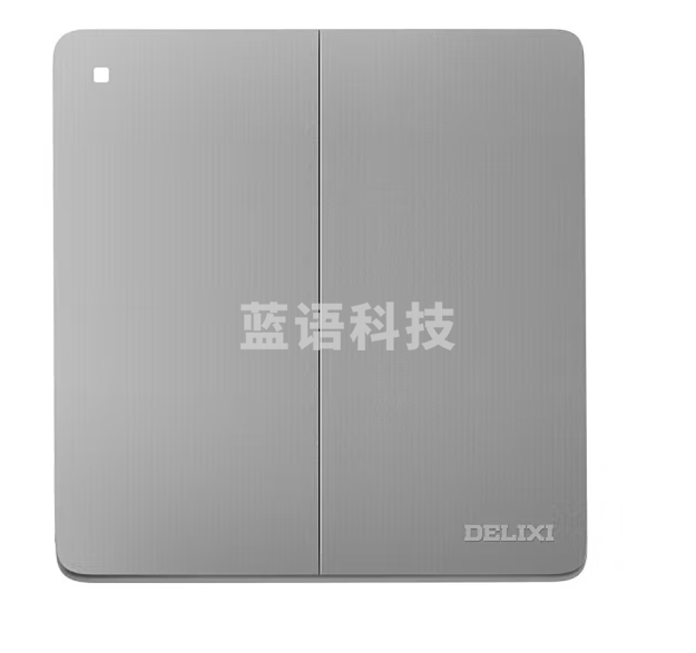 德力西(DELIXI)开关插座面板 CD821系列 双开二开单控开关 星辉银大板