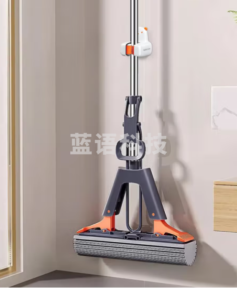 佳帮手海绵拖把 对折式免手洗胶棉头1个28cm(把)