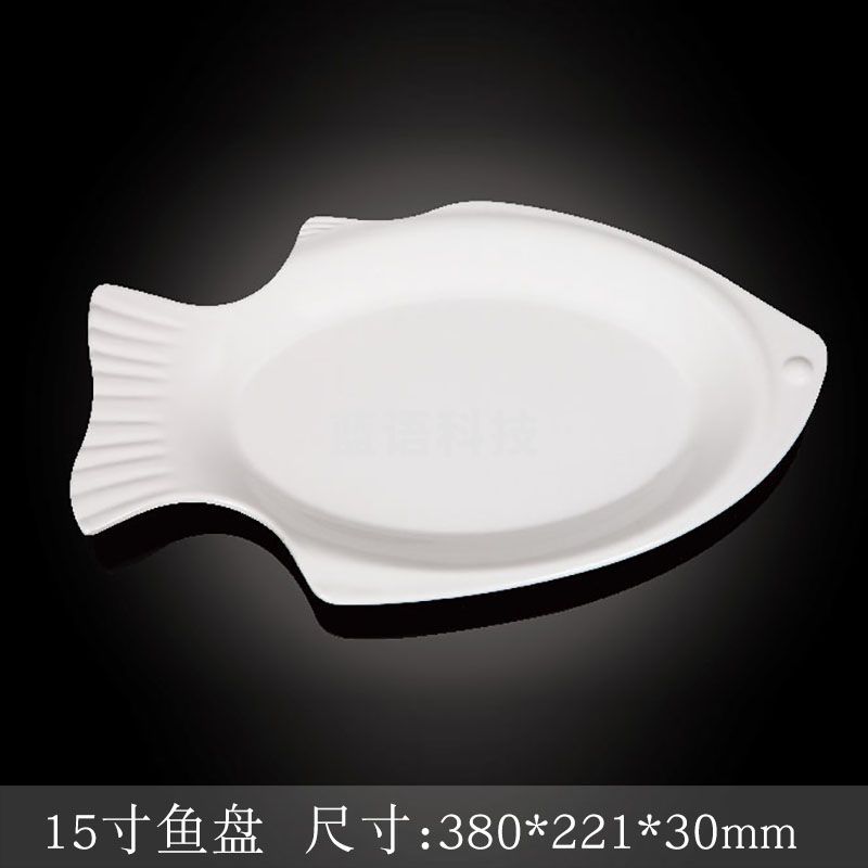 台顺密胺餐具3710 15寸鱼盘5个起售