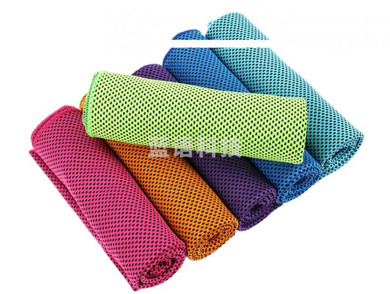 沐凡 速干毛巾 吸汗巾冷感巾 一条装黄色30*100cm