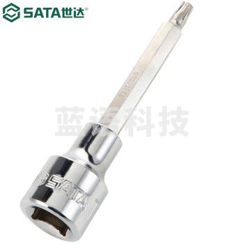 世达（SATA）25107 12.5MM系列100MM长花形旋具套筒T50