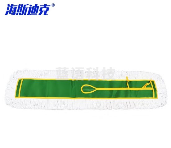 海斯迪克 HKXJ-12 清洁工具 平板拖把尘推排拖 商超工厂棉线拖布平拖宽长地拖 草绿布110cm替换布