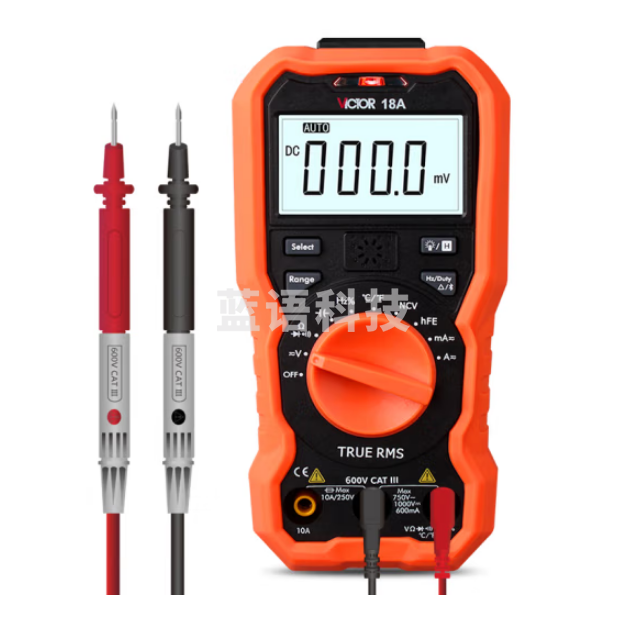 胜利仪器（VICTOR）VC18A 手机蓝牙万用表 数字高精度 全自动量程 智能万能表
