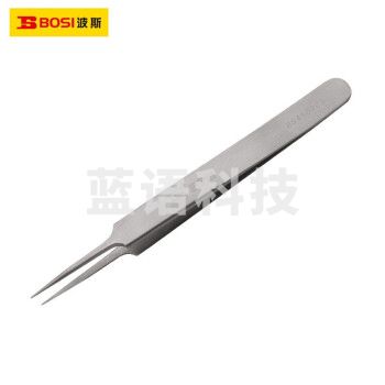 波斯（ BoSi）不锈钢微尖头镊子燕窝挑毛粉刺夹维修工具120*9*2mm BS450903
