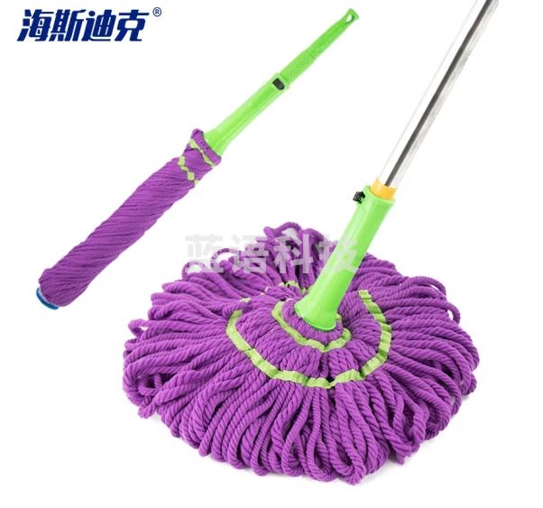 海斯迪克 gnjz-1227 办公室拧水拖把 免手洗地拖 毕卡索不锈钢伸缩吸拖把 清洁拖把