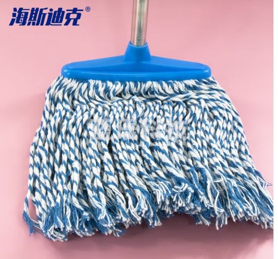 海斯迪克 HKLY-28 宽蓝白棉纱布拖把 吸水大拖布 水泥地棉布墩加厚宽拖把