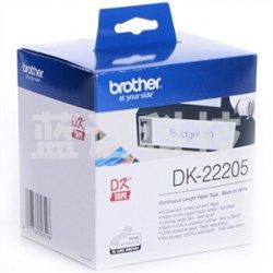 兄弟（brother） DK-22205 标签带62mm*30.48m白底/黑字(纸质)热敏标签打印纸不干胶