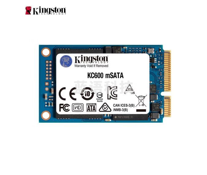 金士顿(Kingston) 1T SSD固态硬盘 mSATA接口 KC600系列