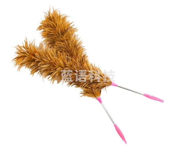 海斯迪克 HK-8007 清洁掸子 鸡毛掸子 车间用除尘掸 清洁扫灰尘掸子 除尘清洁工具 不锈钢杆鸡毛掸子