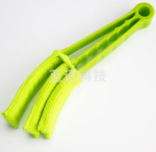 海斯迪克 HZL-43 百叶窗清洁刷 暖气片空调缝隙清洁夹 四种颜色随机发货 套装【1夹+5替换布头】