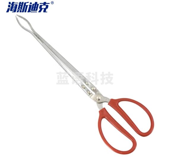 海斯迪克 gnjz-1211 垃圾钳垃圾夹 塑料柄把手控鱼器垃圾钳子拾物夹 37.5cm弯口